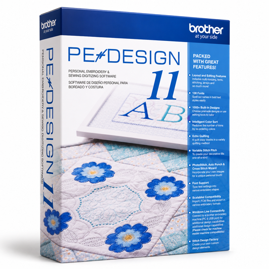 PE-DESIGN 11 – Professional Embroidery Digitizing & Sewing Design Software | Instant Download